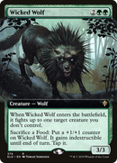 Wicked Wolf (Extended Art) (ELD-374)  Foil - Throne of Eldraine: (Extended Art)