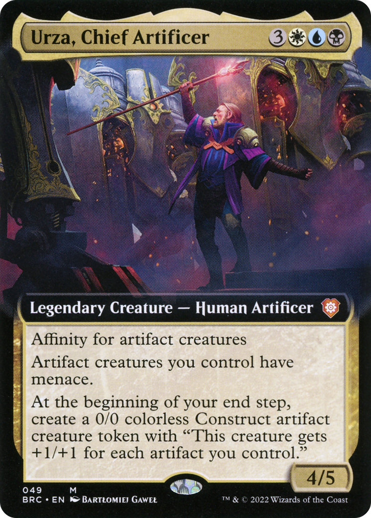 Urza, Chief Artificer (Extended Art) (BRC-049)  Foil - The Brothers' War Commander: (Extended Art)