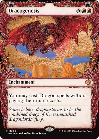 Dracogenesis (TDM-300) - Tarkir: Dragonstorm: (Showcase, enchantment) Foil