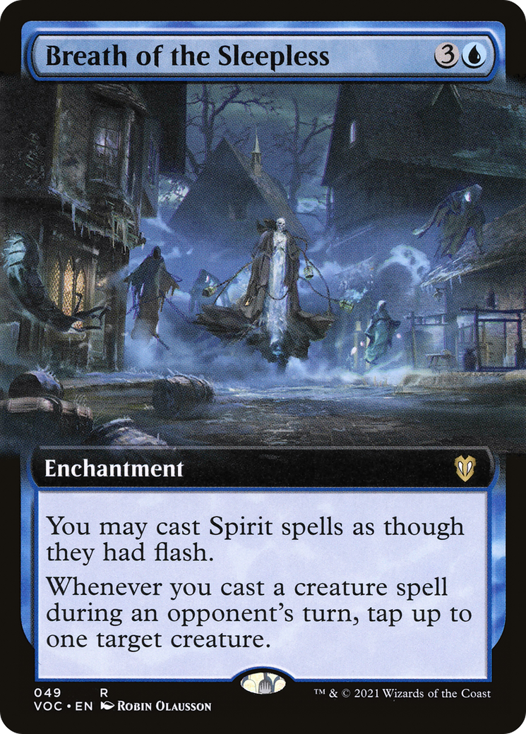 Breath of the Sleepless (Extended Art) (VOC-049)  - Crimson Vow Commander: (Extended Art)