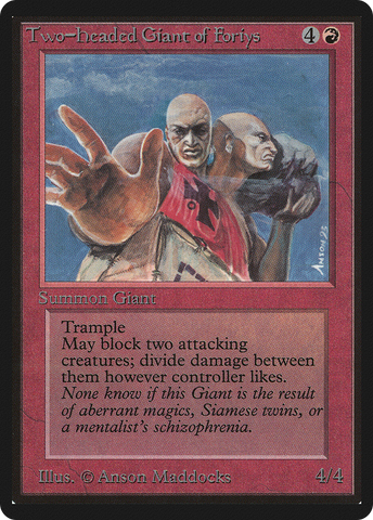 Two-Headed Giant of Foriys (LEB-)  - Limited Edition Beta