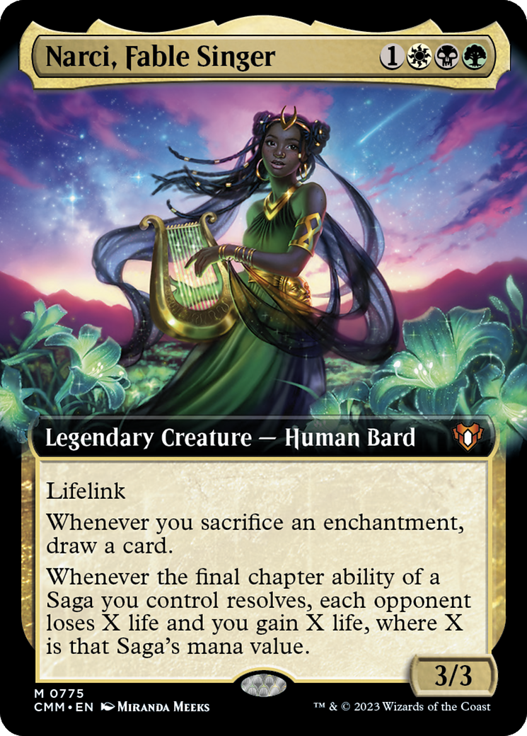 Narci, Fable Singer (Extended Art) (CMM-775)  Foil - Commander Masters: (Extended Art)