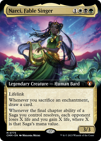 Narci, Fable Singer (Extended Art) (CMM-775)  Foil - Commander Masters: (Extended Art)