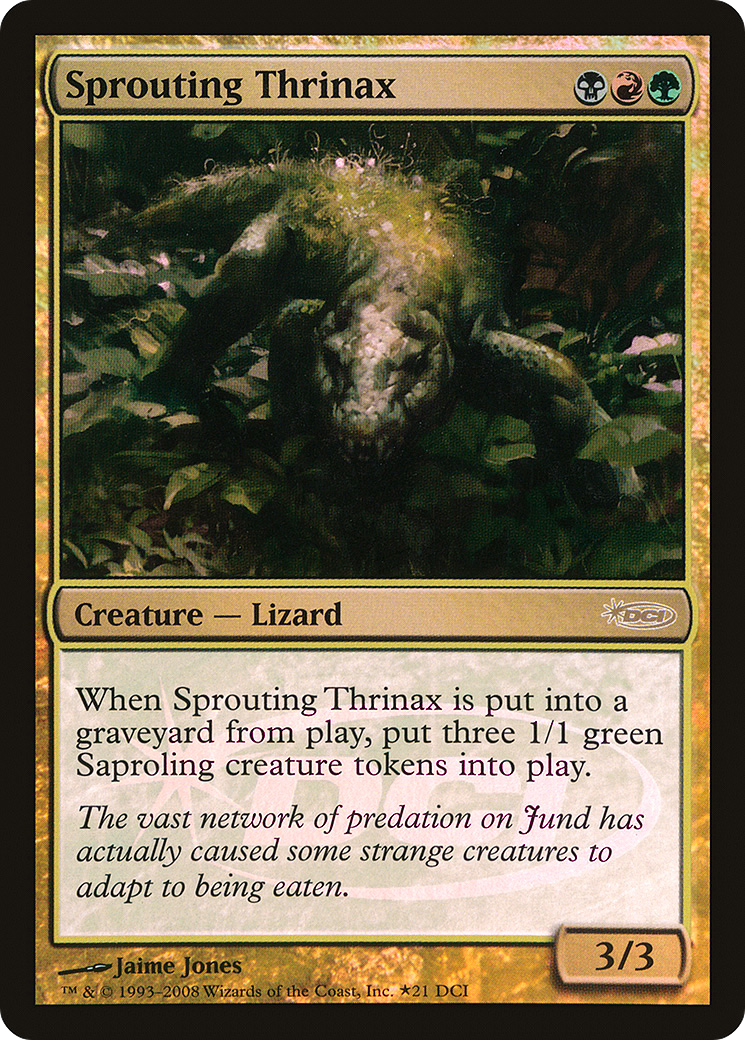 Sprouting Thrinax (WPN-021) - DCI Promos Foil