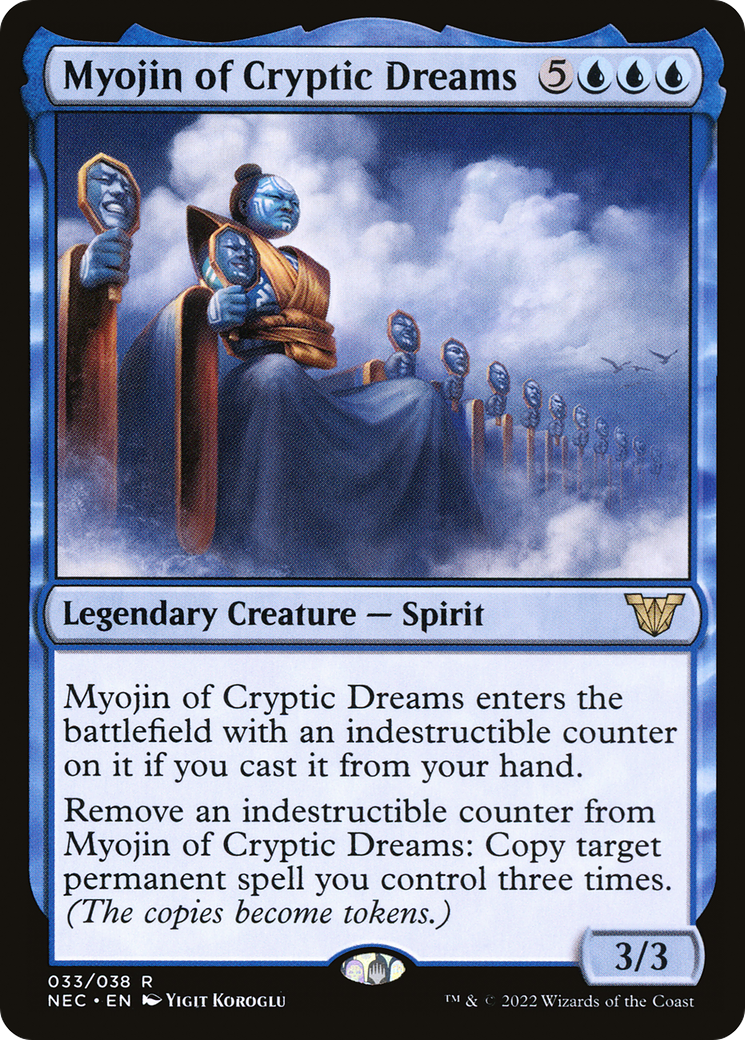 Myojin of Cryptic Dreams (NEC-033)  - Neon Dynasty Commander