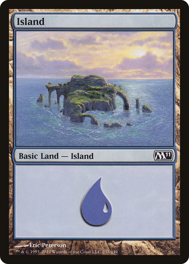 Island (237) (M11-237) - Magic 2011 Foil