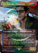 Ian Malcolm, Chaotician (Borderless) (Emblem) (REX-038)  Foil - Jurassic World Collection