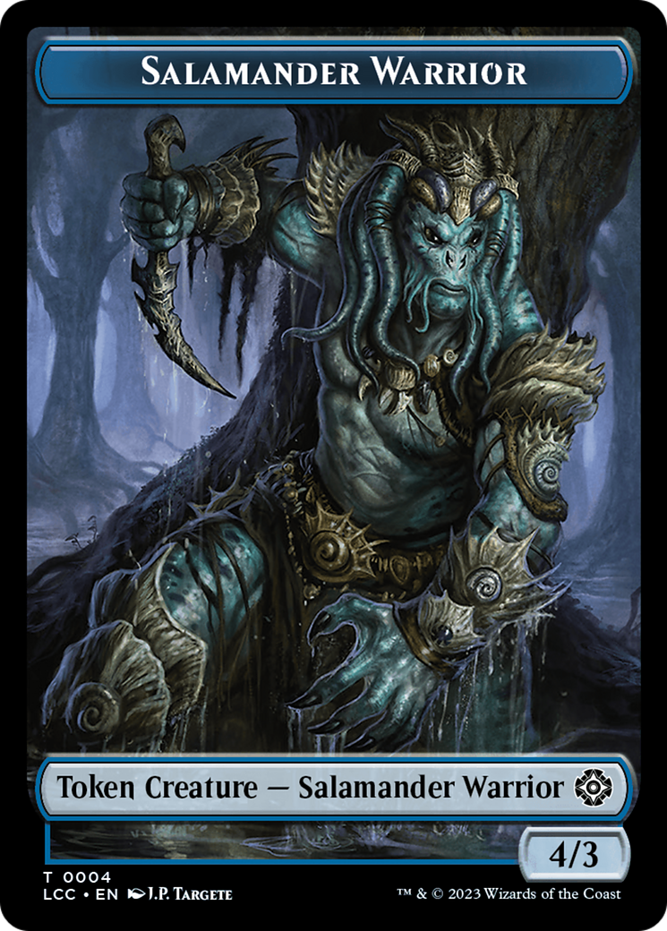 Salamander Warrior (TLCC-004)  Foil - The Lost Caverns of Ixalan Commander Tokens