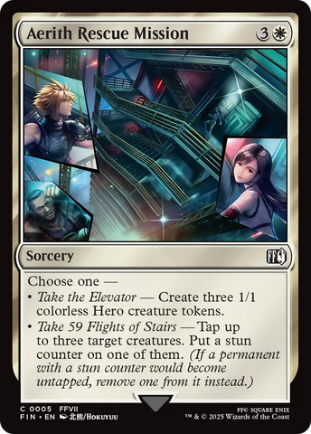 Aerith Rescue Mission (FIN-005)  Foil - FINAL FANTASY