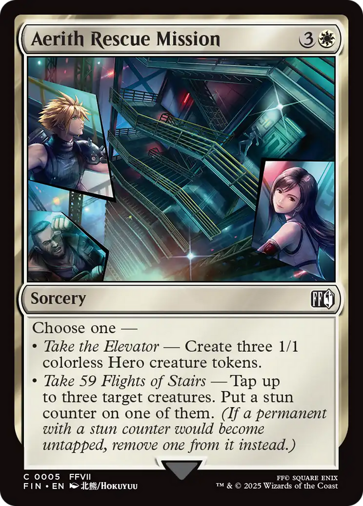 Aerith Rescue Mission (FIN-005) - FINAL FANTASY Foil