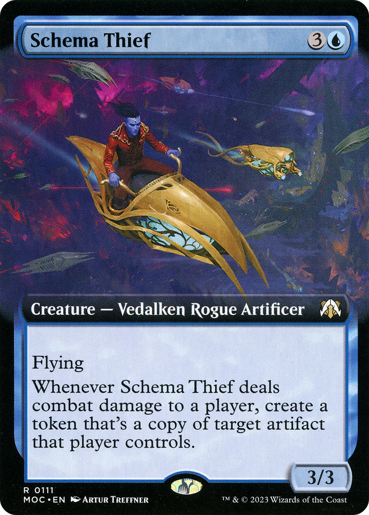 Schema Thief (Extended Art) (MOC-111)  - March of the Machine Commander: (Extended Art)