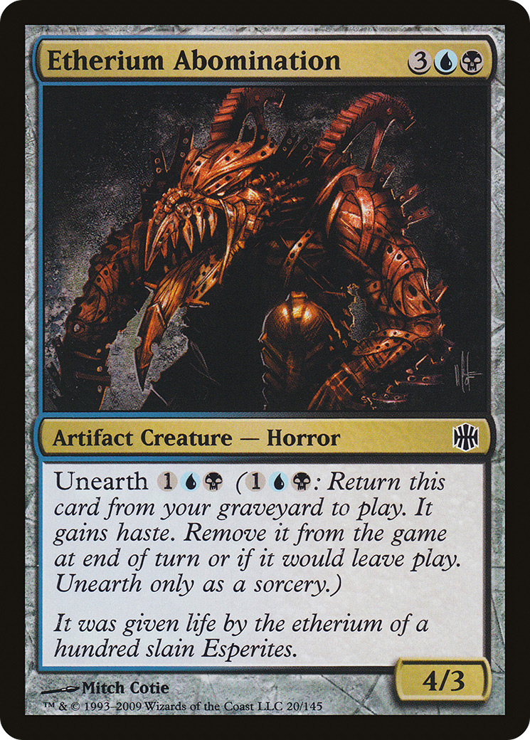 Etherium Abomination (ARB-020)  Foil - Alara Reborn