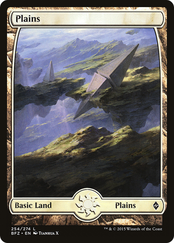 Plains (254) - Full Art (BFZ-254)  - Battle for Zendikar