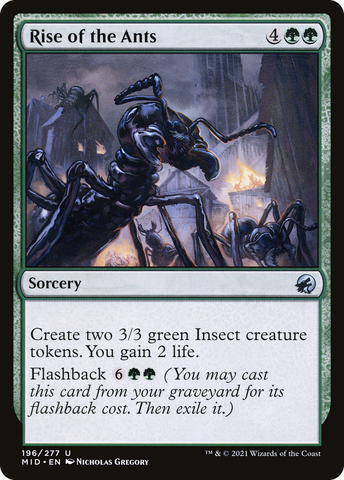 Rise of the Ants (MID-196)  Foil - Innistrad: Midnight Hunt