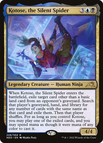 Kotose, the Silent Spider (NEO-228)  - Kamigawa: Neon Dynasty