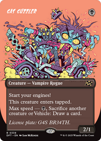 Gas Guzzler (Borderless) (DFT-338)  Foil - Aetherdrift