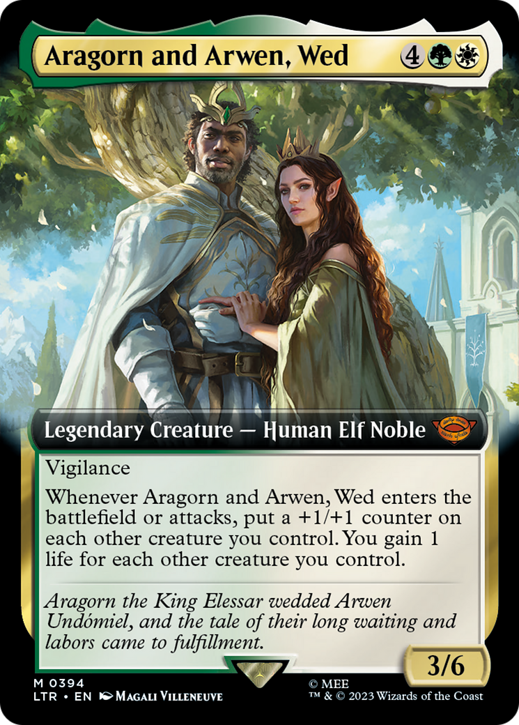 Aragorn and Arwen, Wed (Extended Art) (LTR-394)  - The Lord of the Rings: Tales of Middle-earth: (Extended Art)