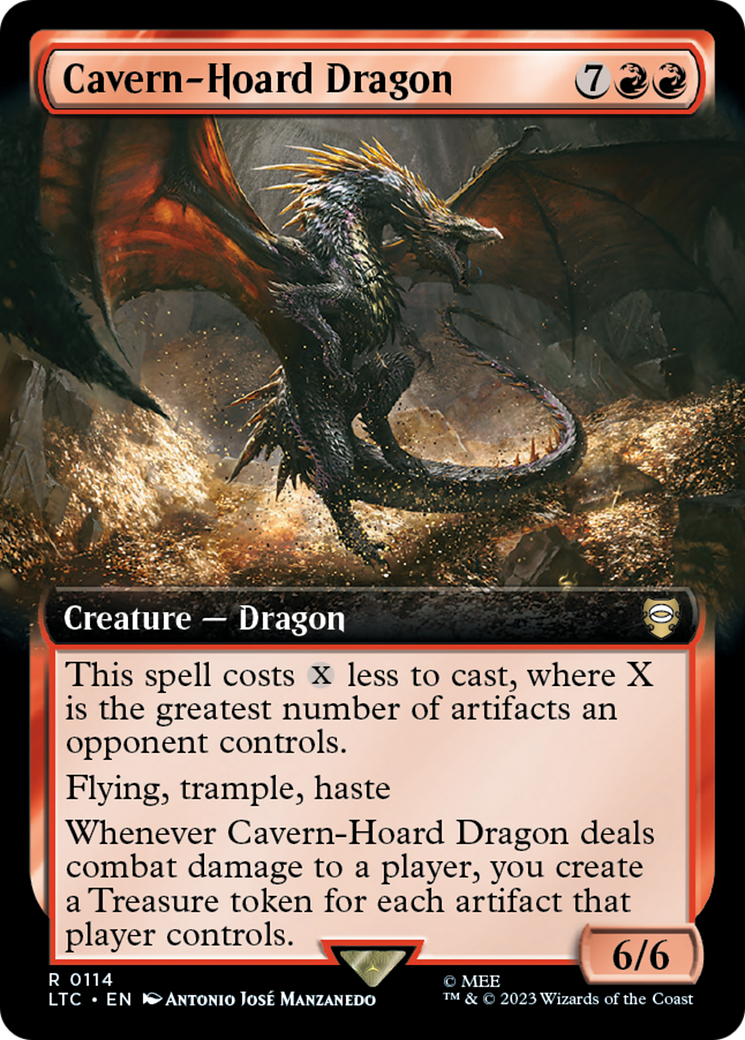Cavern-Hoard Dragon (Extended Art) (LTC-114)  Foil - Tales of Middle-earth Commander: (Extended Art)