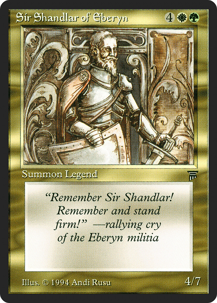 Sir Shandlar of Eberyn (LEG-) - Legends