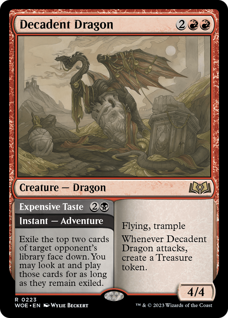 Decadent Dragon (WOE-223)  - Wilds of Eldraine