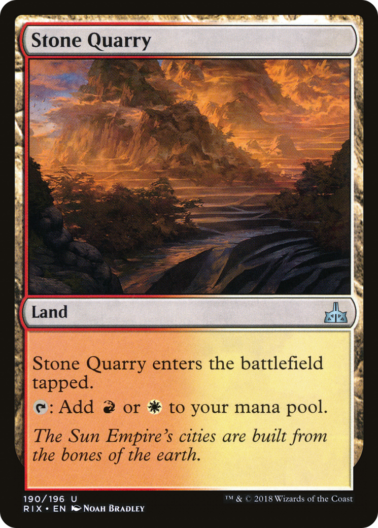 Stone Quarry (RIX-190)  - Rivals of Ixalan