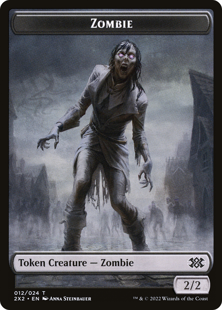 Zombie (T2X2-012)  Foil - Double Masters 2022 Tokens