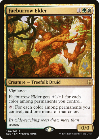 Faeburrow Elder (PPELD-190)  Foil - Throne of Eldraine Promos