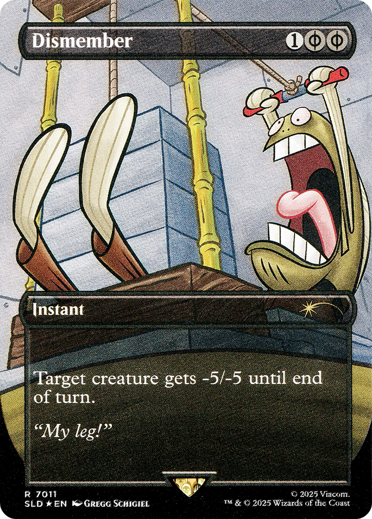 Dismember (7011) (Rainbow Foil) (SLD-7011)  Foil - Secret Lair Drop (Borderless)