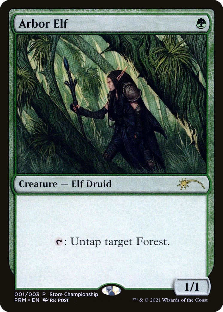 Arbor Elf (PWP21-001)  Foil - Wizards Play Network 2021