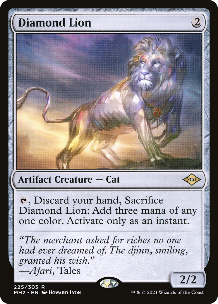 Diamond Lion (MH2-225)  Foil - Modern Horizons 2