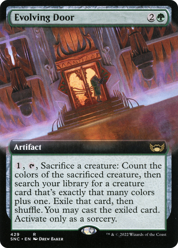 Evolving Door (Extended Art) (SNC-429)  - Streets of New Capenna: (Extended Art)