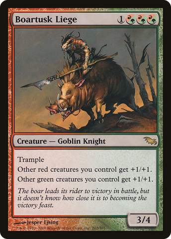 Boartusk Liege (SHM-202)  Foil - Shadowmoor