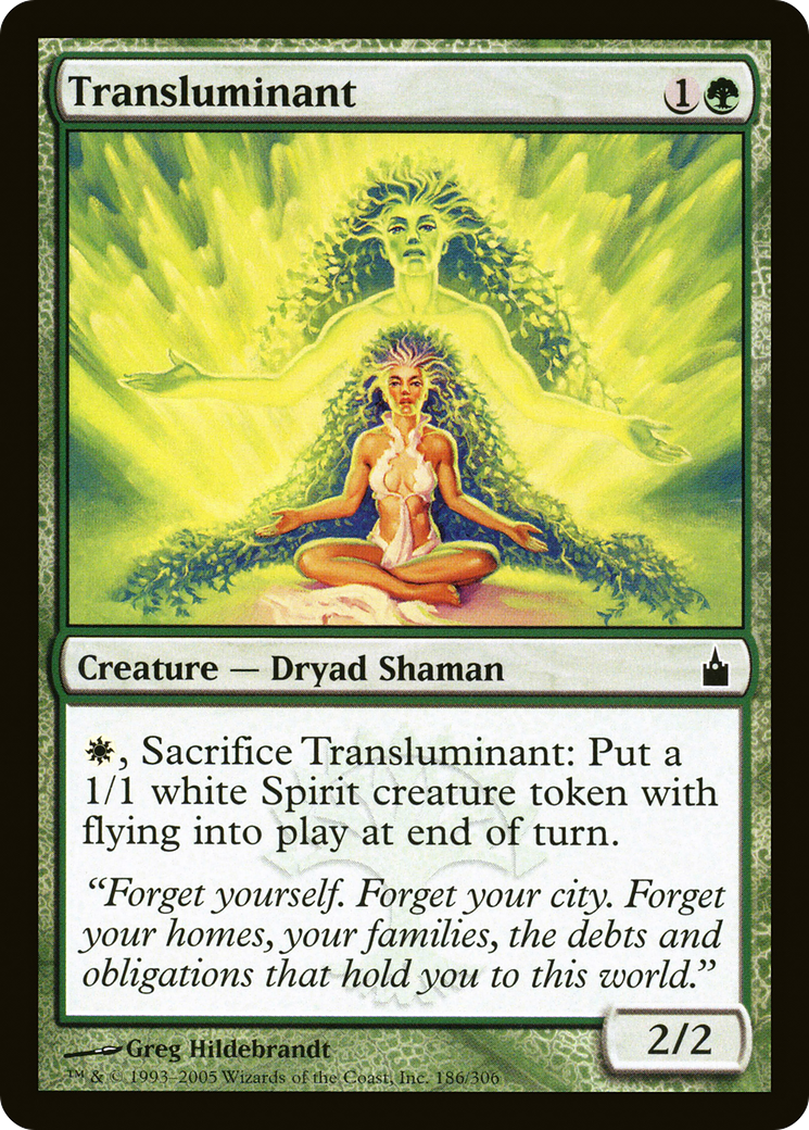 Transluminant (RAV-186)  Foil - Ravnica: City of Guilds
