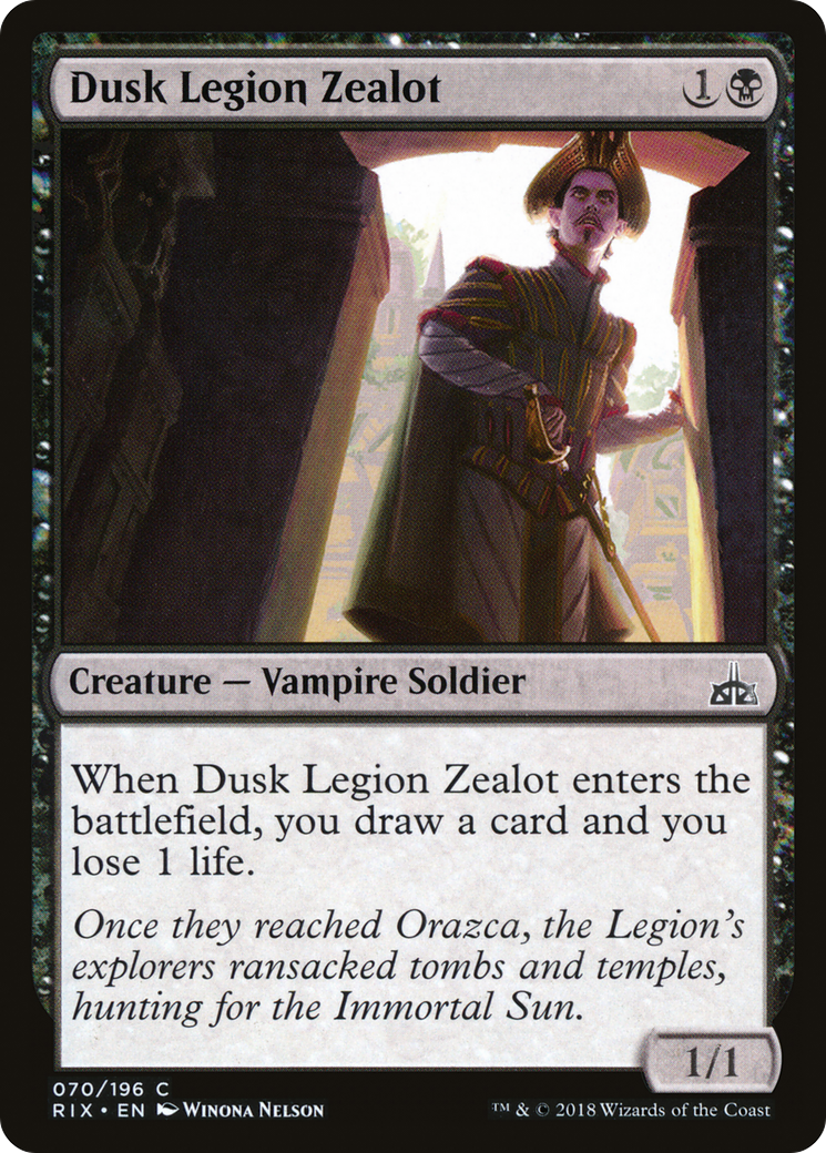 Dusk Legion Zealot (RIX-070)  Foil - Rivals of Ixalan