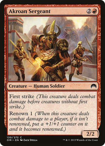 Akroan Sergeant (ORI-130)  - Magic Origins