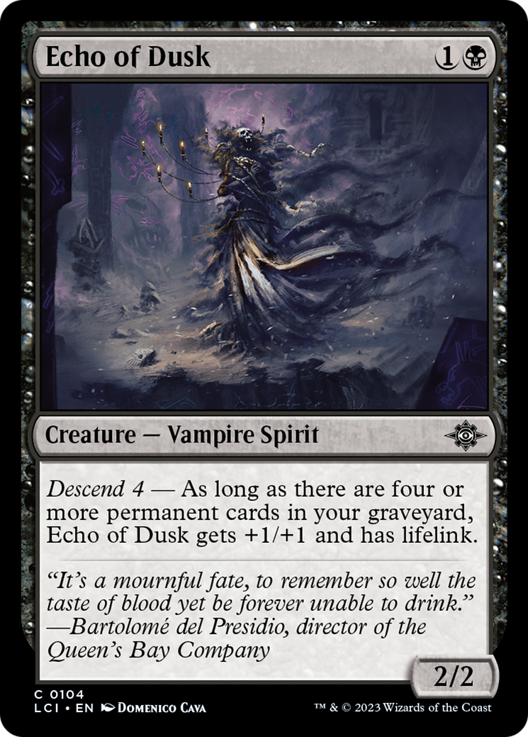Echo of Dusk (LCI-104)  Foil - The Lost Caverns of Ixalan