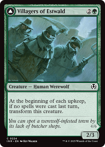 Villagers of Estwald (INR-224)  Foil - Innistrad Remastered