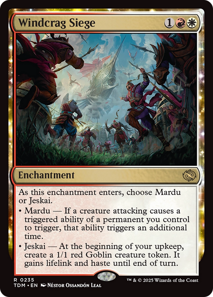 Windcrag Siege (TDM-235)  Foil - Tarkir: Dragonstorm: (enchantment)