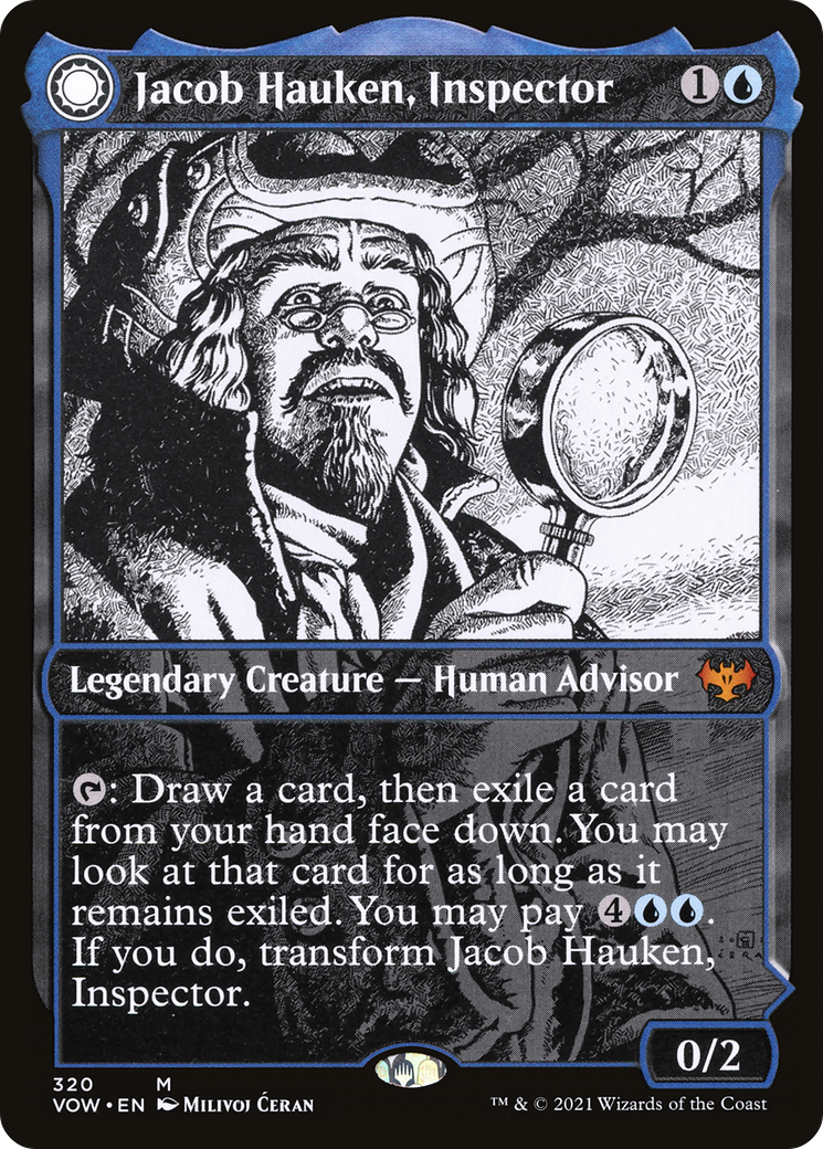 Jacob Hauken, Inspector (Showcase) (VOW-320)  - Innistrad: Crimson Vow: (Showcase, Double Faced Transform)