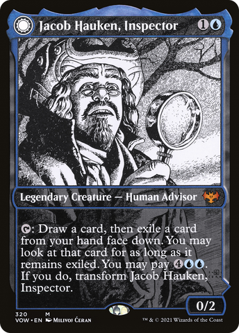 Jacob Hauken, Inspector (Showcase) (VOW-320)  - Innistrad: Crimson Vow: (Showcase, Double Faced Transform)