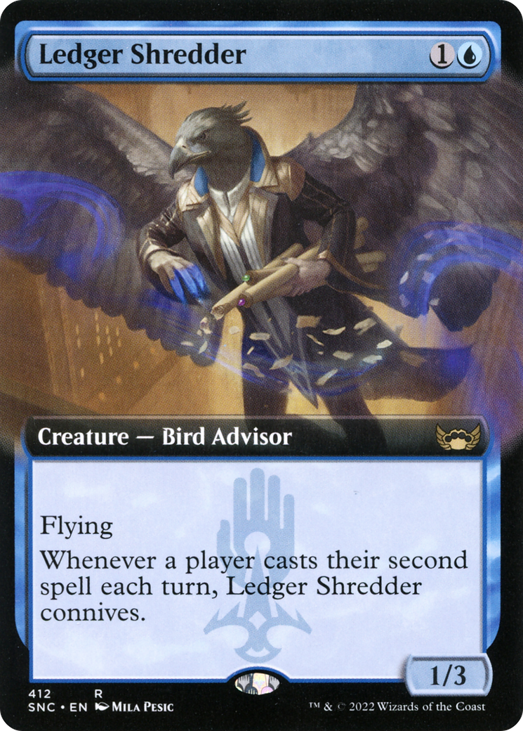 Ledger Shredder (Extended Art) (SNC-412) - Streets of New Capenna: (Extended Art) Foil