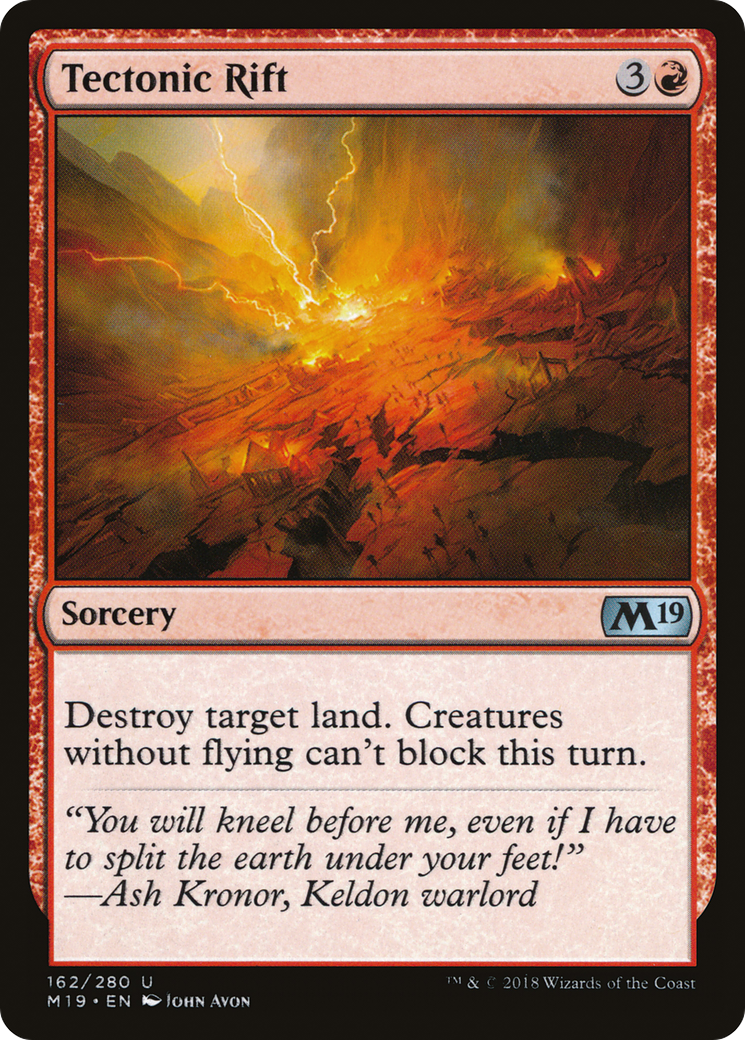 Tectonic Rift (M19-162)  Foil - Core Set 2019