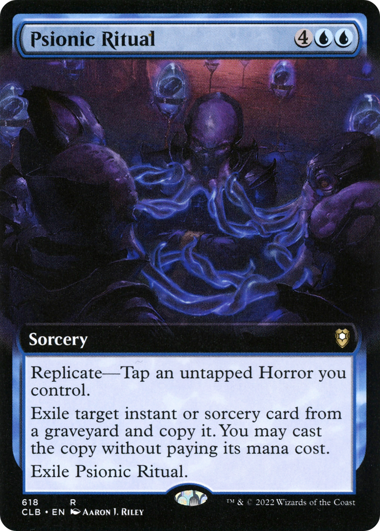 Psionic Ritual (Extended Art) (CLB-618)  - Commander Legends: Battle for Baldur's Gate: (Extended Art)