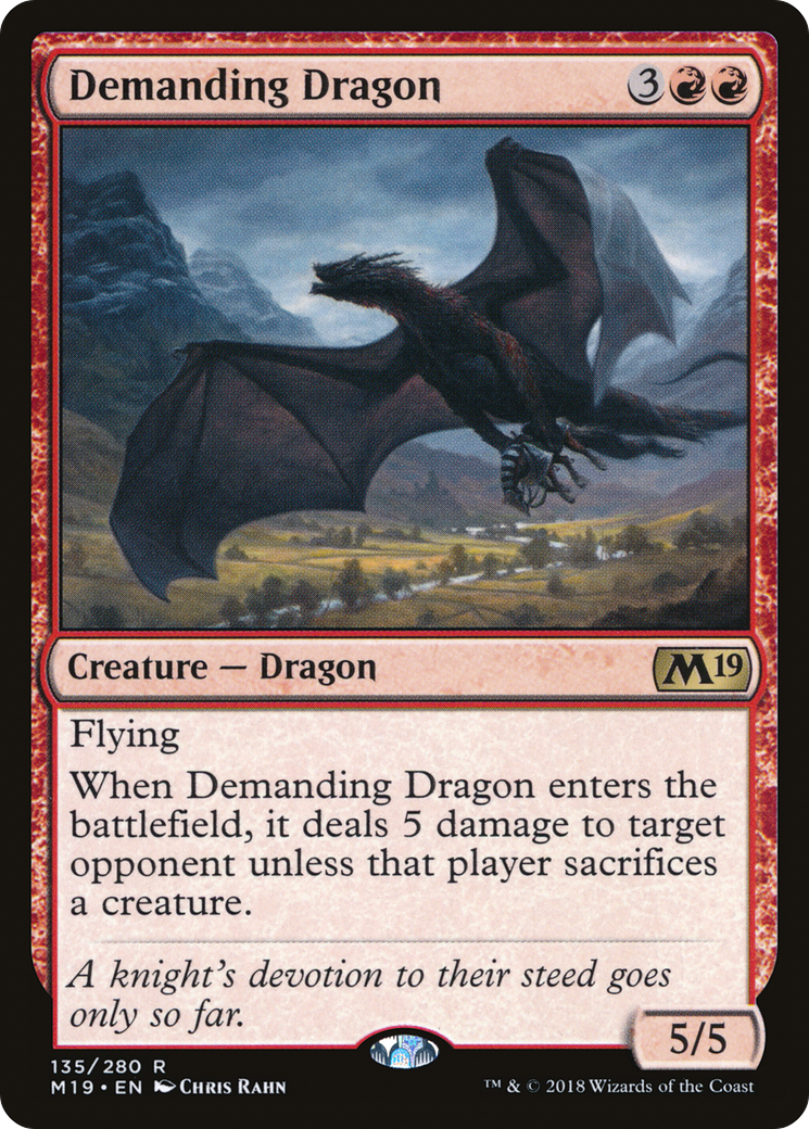 Demanding Dragon (M19-135)  Foil - Core Set 2019