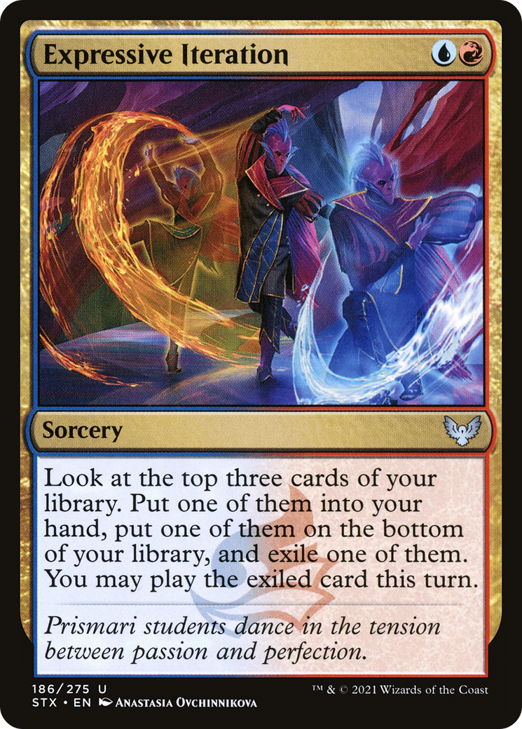 Expressive Iteration (STX-186)  Foil - Strixhaven: School of Mages