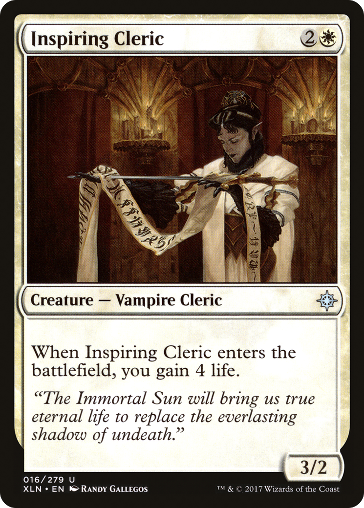 Inspiring Cleric (XLN-016)  - Ixalan