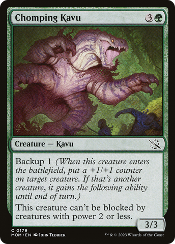 Chomping Kavu (MOM-179)  Foil - March of the Machine