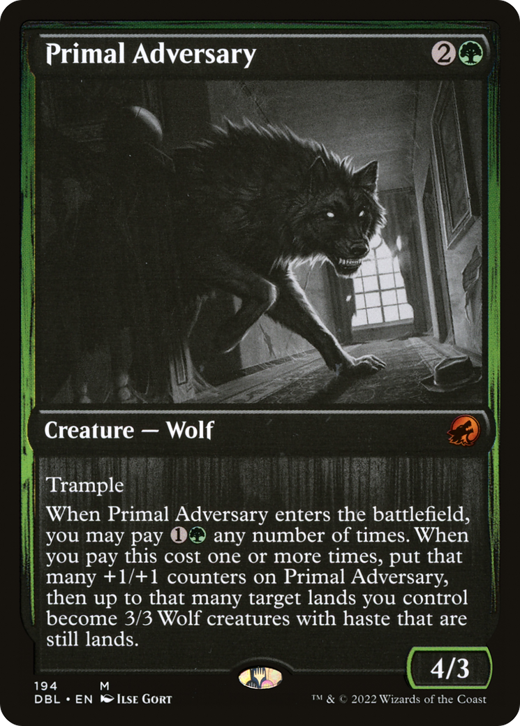 Primal Adversary (DBL-194) - Innistrad: Double Feature Foil