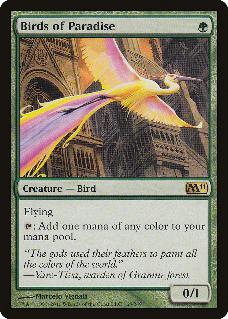 Birds of Paradise (M11-165)  Foil - Magic 2011