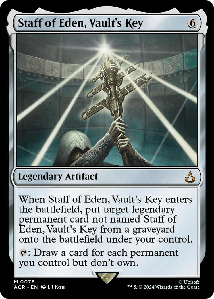 Staff of Eden, Vault's Key (ACR-076)  - Assassin's Creed